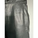 ItalModa Vintage Leather Black Pencil Skirt Sz XS Photo 2