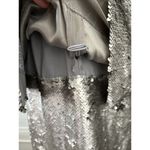 Banana Republic  Pewter silver shiny sparkling cocktail strappy Mini Dress size 4 Photo 9
