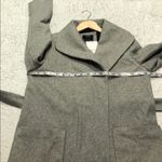 Bershka ASOS  Gray Long Belted Coat Size Small‎ Photo 13