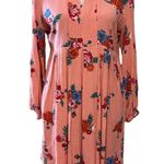 Matilda Jane  XS dress let’s go out pink floral v neck pockets not lined longslv Photo 12