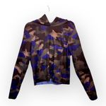 Athleta  Pinnacle Cropped Hoodie Camo Performance Athleisure Activewear M Photo 2