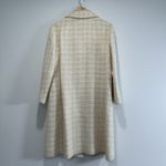 Vintage Retro 1960’s Union Made Long Tweed Jacket Overcoat Sz L Cream Size L Photo 10