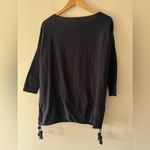 Lilly Pulitzer Elba Sweater Tassel Detail Knit in Onyx Photo 3