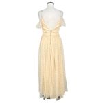 The Vintage Shop Sparkled Mesh Overlay Prom Party Dress Cream Gold Size Medium Photo 10