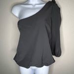 Lola One Shoulder Black Top‎ Size L Photo 5