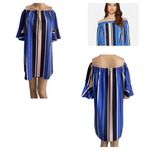 Romeo + Juliet Couture  off shoulder blue and blush dress size medium NWOT Photo 1