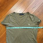 Ralph Lauren  Olive Short Sleeve V-Neck Tee Photo 4