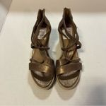 Eileen Fisher  Sandals Gold Wanda Metallic Leather Espadrille Sz 9.5 NWT No Box Photo 1