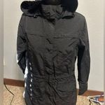 Eddie Bauer  Womens Large Black Trench Coat Photo 0