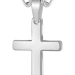 Simple Minimalist Silver Cross Necklace Photo 0