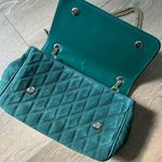 Brooks Brothers  Teal Quilted Shoulder Bag Photo 2