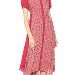 Sharagano  Mixed-Print Sharkbite Hem Dress Photo 0