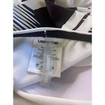 Lands' End Navy Stripe Leaf Tankini Swim Top - Size 8 Petite Photo 4