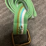 Hollister  unisex one size fits all green blue white and brown stripes Belt Photo 1