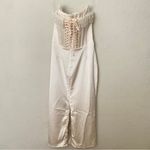 House Of CB  'Nalita' Vintage Cream Embellished Strapless Midi Dress NWOT size L Photo 3