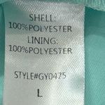 Vestique  aqua mint Green plunge mini dress Sundress Tie Sleeves NEW Size Large Photo 9