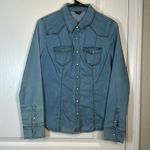 Guess  Blue Denim Camicia Colorado Denim Jacket L/S Pearl Snap Large #0956-AZ Photo 1