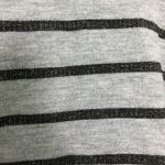 Lucky Brand Sweatshirt Stripes Lace Up Shine Gray XS Photo 7