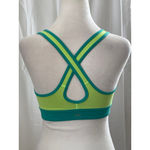 Victoria's Secret Women's Teal & Lime Green Sports Bra S Photo 2