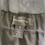 Who What Wear Black Tiered Gingham Lace Midi Skirt, Size Small Photo 1