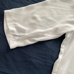 Karen Kane White Boho 3/4 Sleeves Teardrop Necklace Blouse Tunic, size 2XL Photo 5