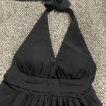 Forever 21 Twenty One by black frill trim sleeveless backless halter dress M Photo 1