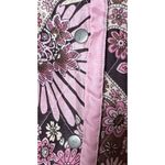 Silkland Womens Jacket 100% Silk Paisley Blazer Boho Floral Pink Lined Size S Photo 6