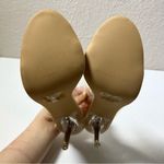 Cape Robbin  Allure Dressy Peep Toe Clear Transparent Strap Slip On Heels Photo 9