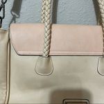 Christian LaCroix  Cream & Peach Leather Crossbody Satchel Handbag Authentic Photo 1