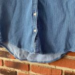 Madewell  Button Down Denim Shirt Sz XS Long Sleeve Jean Shirt Western Photo 3