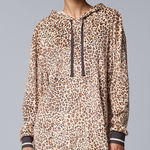Vera Wang  Hooded Animal Print Nightshirt Photo 0