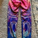 OWfit Multicolored Design 3/4 Length Leggings Blue Photo 7