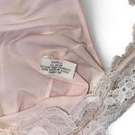 Vintage 1980s coquette baby pink maxi lingerie dress with lace trim Photo 4
