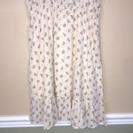 Romwe NWT  Women’s Floral Print Tie Shoulder Defined Waist Ruffle Hem Mini Dress Photo 2