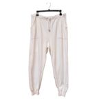Chico’s Zenergy Cotton Cashmere Blend Knit Joggers Cream Cozy Lounge Pants 2R Size 2 Photo 1