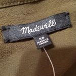 Madewell  Khaki Women's Button-Down Shirt Photo 4