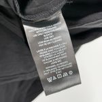 Anthropologie Dress SZ Large Midi Black Slit Halter Fringe Stretch Linen Cotton Photo 12