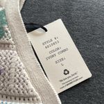 Hippie Rose  sweater knit super soft grannie square floral pattern Large NEW boho Photo 1