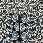 Lucky Brand  Women’s Top Flowy Blue Floral Geometric Design Size Small Photo 2