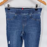 Spanx  Pull-on Skinny Jeans Womens M Blue Cotton‎ Blend Distressed Photo 1