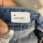 Gap  Khaki chino Light Blue Jean Shorts SZ:18 Photo 6