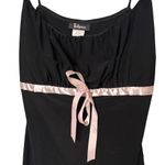 American Vintage 90s Y2K vintage black whimsy Goth ribbon pink coquette dress medium by Taboo Photo 4