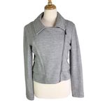 Mac & Jac Wool Blend Moto Jacket Gray Size M Size M Photo 2