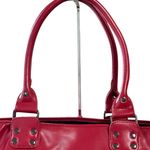 Banned Apparel Large Skull Tote Bag Purse Red With Black Details Goth Photo 1