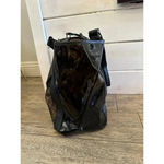 No Boundaries  NB211129 Black Leather Mesh Beach Tote Bag Photo 3