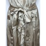 Cynthia Steffe  satin ruffle v neck utility belted mini shirt dress size 8 Photo 11