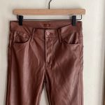 MOTHER The Mid Rise Dazzler Ankle Pants Wax on Wax Off Friar Brown Size 27 Photo 3