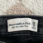 Abercrombie & Fitch The Kick Flare Ultra High Rise Jeans Black Wash Photo 3
