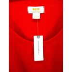 Maeve Anthropologie Red Knit Top Lace Crochet Balloon Sleeves Modern Chic M Size M Photo 2