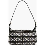 Altuzarra Park Place Leather Monogram Shoulder Bag Black Sparrow Blue Black NWT Photo 3